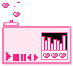 cute kawaii pink music box