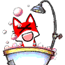 Fox "PYONG"  -  bathe