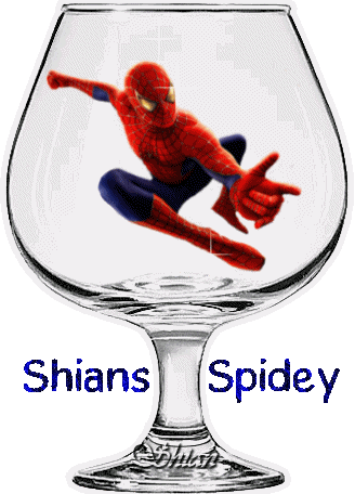 Spiderman in a glass