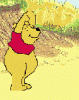 Pooh in a beach