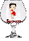 Betty Boop in a glass 