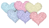 Colored hearts
