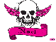 noel pink skull