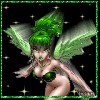 beautiful green fairy
