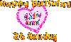 Happy Birthday  - 26 sunday