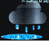 Rainy Glitter Cloud
