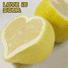 lemon in shape of heart