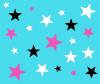 blue and pink stars background