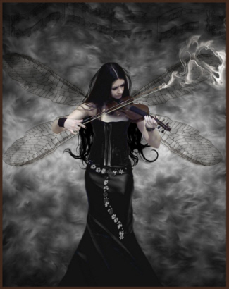 fairy playing violin