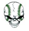 Skull Baseball Face