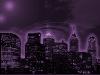 Philadelphia Skyline- Purple