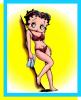 sexy Betty Boop stand show off of her swim sult