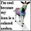 Colored Zebra