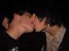 Emo boys kissing