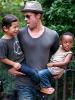 Brad Pitt and  His Children