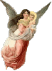 Angel carrying a baby