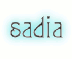 sadia glowing text