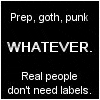 prep, goth, whatever