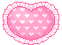pink heart pillow
