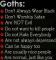 goth rules 
