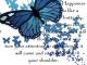 blue butterfly quote