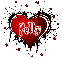 kelly red animated heart