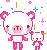 sparkly pink pandas