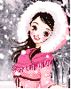 winter pink girl