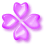 pink/purple gem clover