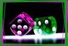 Pink and Green Dice