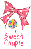 candy + ribbon = sweet couple