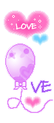 love hearts & balloon