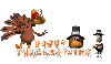dancing turkey with pilgrim