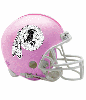 Pink Redskins Helmet with Name