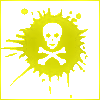 yellow skull