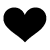 black white heart
