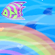 rainbow in the ocean