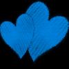 blue emo hearts