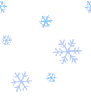 blue snowflakes