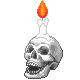 muahaha skull lamp