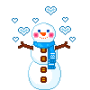 cute snowman showin some luv