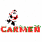 santa skating on Carmen