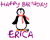 Happy Birthday Erica Penguin