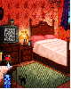 cute kawaii halloween bedroom full of ghosts