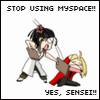stop using myspace