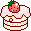 cute kawaii strawberry cake