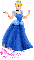 Cinderella in Blue Dress with Name