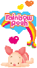 rainbow pooh