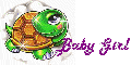 Turtle with Glitter and Saying