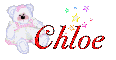 chloe white teddy bear with stars